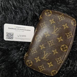 AUTHENTIC Louis Vuitton Monogram Brown Wallet/Organizer With COA